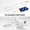 G128 - 6 Feet Tangle Free Spinning Flagpole (Silver) American USA Brass Grommets Printed 3x5 ft (Flag Included) Aluminum Flag Pole
